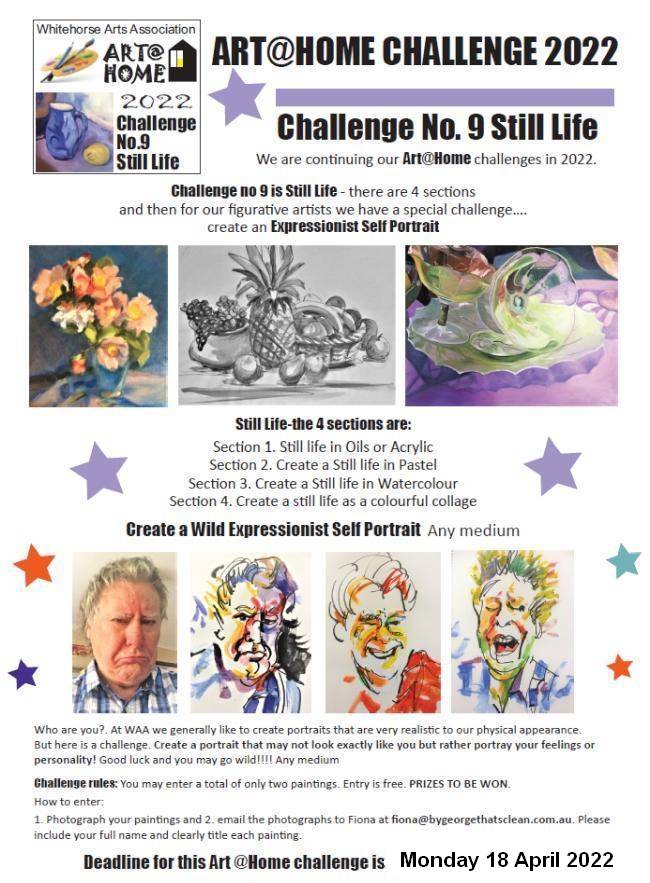 Art at Home 9 Flyer